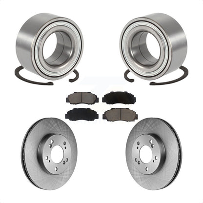 Wheel Bearing Disc Brake Rotor And Ceramic Pads Front Kit For Acura TL Legend RL