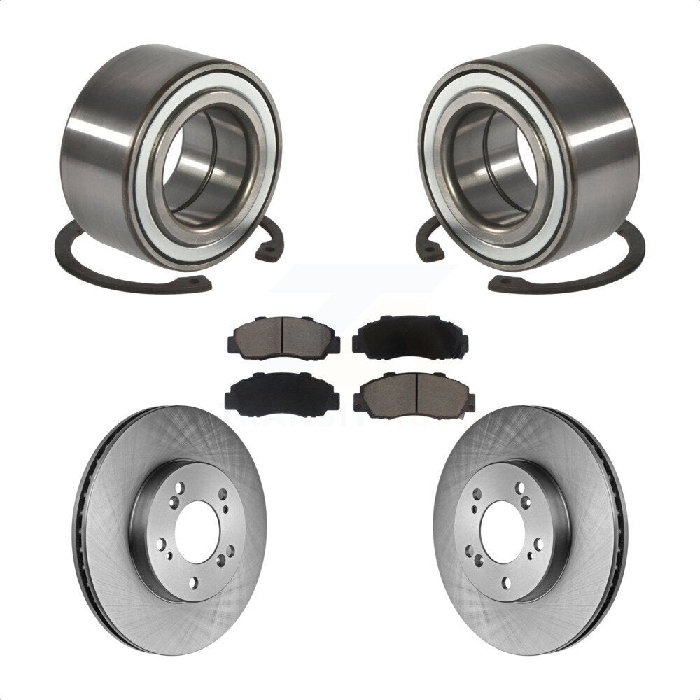 Wheel Bearing Disc Brake Rotor Pads Front Kit For 1997-2001 Acura Integra Type R