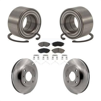 Wheel Bearing Disc Brake Rotors And Pads Front Kit For Hyundai Tiburon Elantra