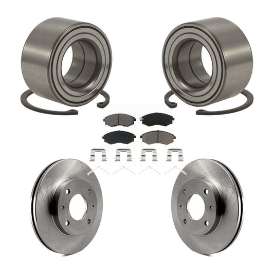 Wheel Bearing Disc Brake Rotors And Pads Front Kit For Hyundai Tiburon Elantra