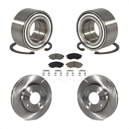 Wheel Bearing Disc Brake Rotors And Ceramic Pads Front Kit For Hyundai Elantra