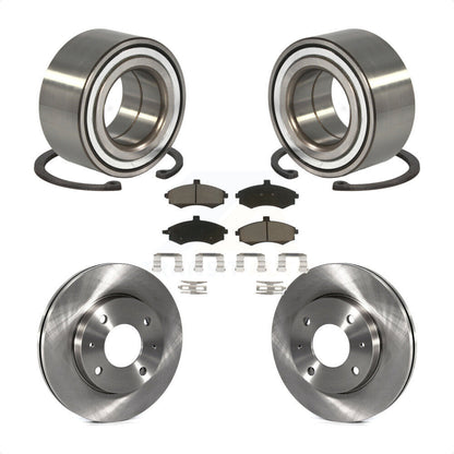 Wheel Bearing Disc Brake Rotors And Ceramic Pads Front Kit For Hyundai Elantra