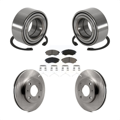 Wheel Bearing Disc Brake Rotors And Pads Front Kit For 1999-2000 Hyundai Sonata