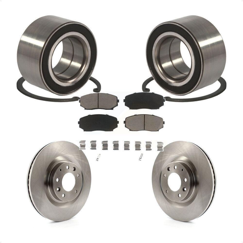 Wheel Bearing Disc Brake Rotors And Pads Front Kit For 2007-2015 Mazda CX-9