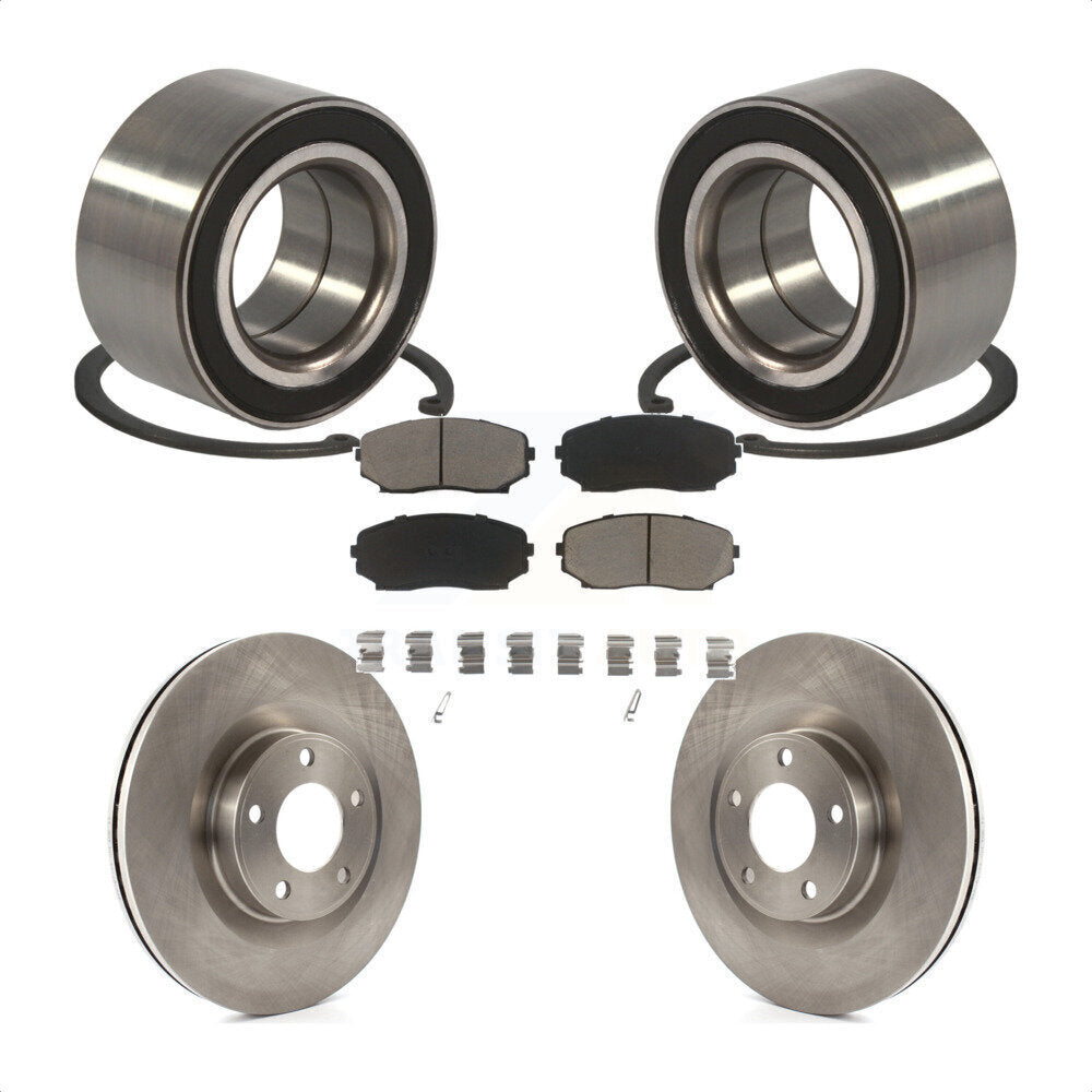 Wheel Bearing Disc Brake Rotors And Pads Front Kit For Ford Edge Lincoln MKX