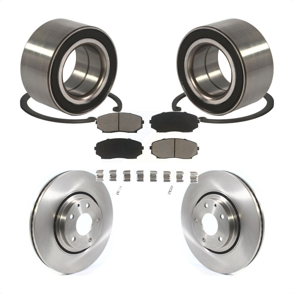 Wheel Bearing Disc Brake Rotors And Pads Front Kit For 2016-2018 Mazda CX-9