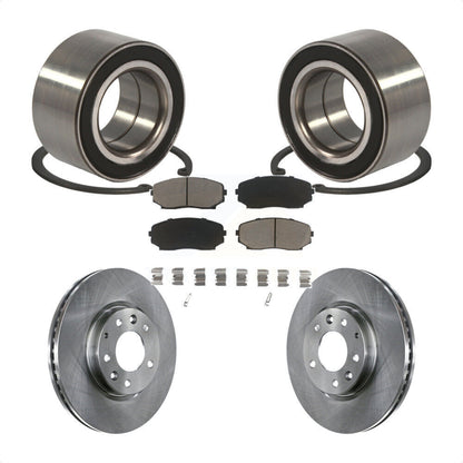Wheel Bearing Brake Rotor And Pad Front Kit For Mazda CX-7 Ford Edge Lincoln MKX