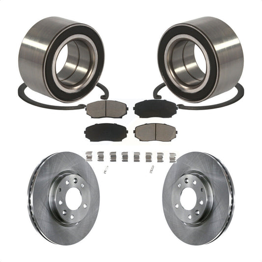 Wheel Bearing Brake Rotor And Pad Front Kit For Mazda CX-7 Ford Edge Lincoln MKX
