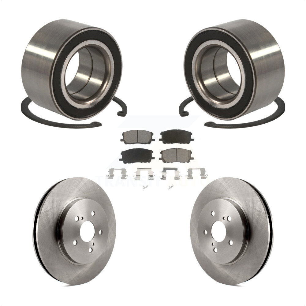 Wheel Bearing Brake Rotor Pads Front Kit For Lexus RX350 RX330 Toyota Highlander
