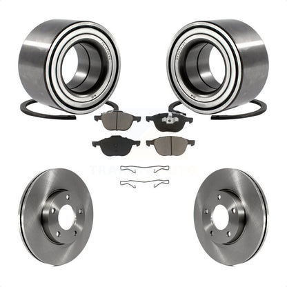 Wheel Bearing Disc Brake Rotors And Ceramic Pads Front Kit For Mazda 3