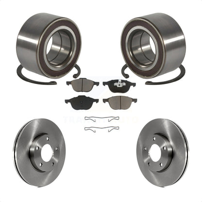 Wheel Bearing Disc Brake Rotors And Ceramic Pads Front Kit For Mazda 3 Sport