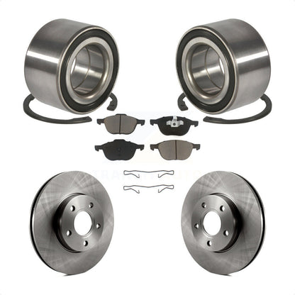 Wheel Bearing Disc Brake Rotors And Ceramic Pads Front Kit For Ford Focus C-Max