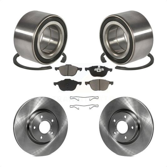 Wheel Bearing Disc Brake Rotors And Ceramic Pads Front Kit For Ford Escape C-Max