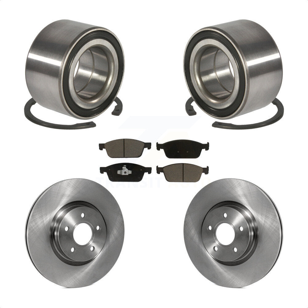 Wheel Bearing Brake Rotor Pads Front Kit For Ford Escape Transit Connect Lincoln