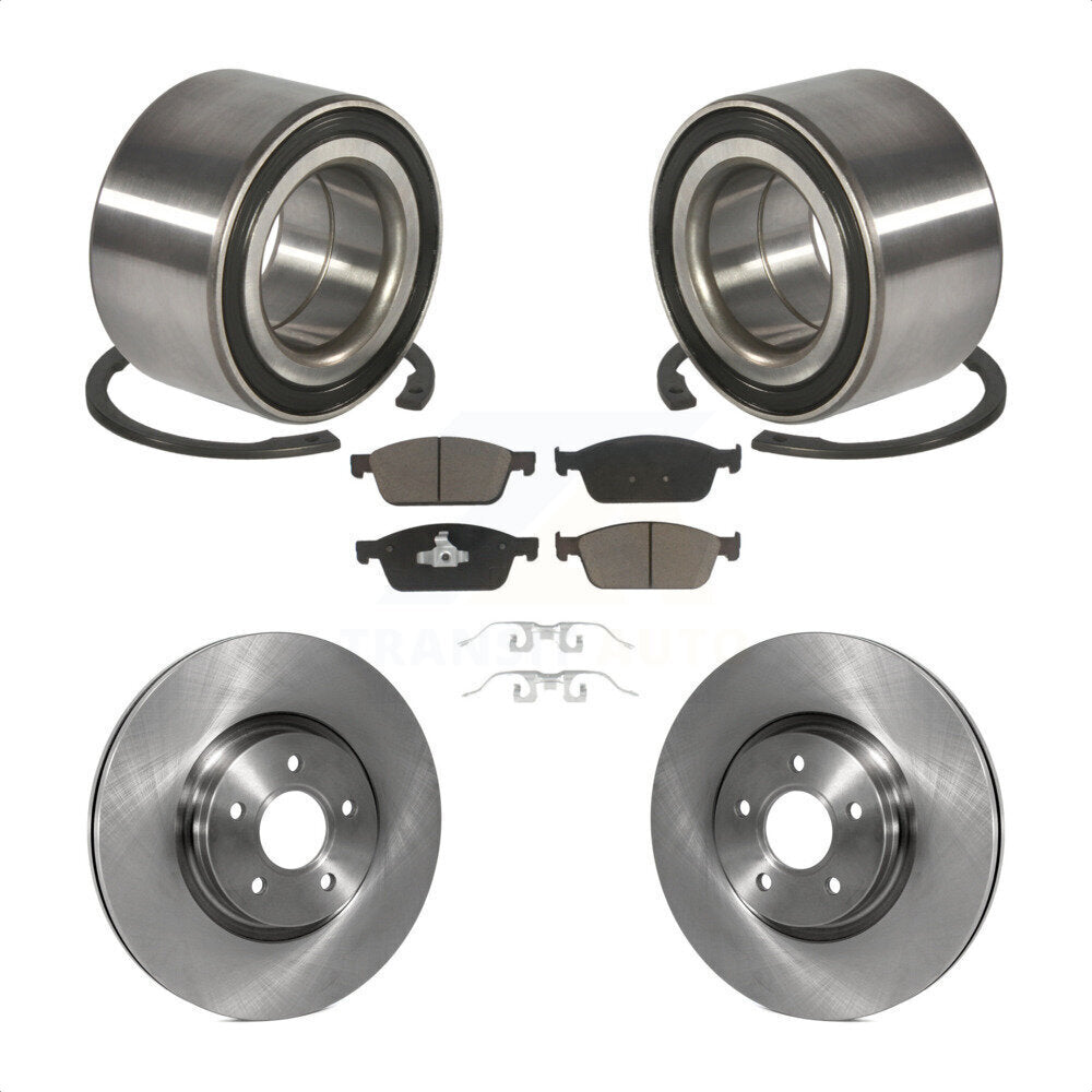 Wheel Bearing Brake Rotor Pad Front Kit For Ford Focus With 320mm Diameter