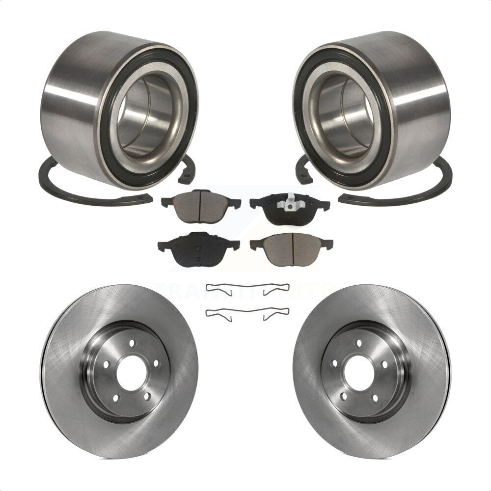 Wheel Bearing Disc Brake Rotors And Pads Front Kit For Ford Transit Connect