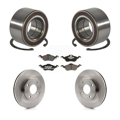Wheel Bearing Disc Brake Rotors And Ceramic Pads Front Kit For Ford Focus