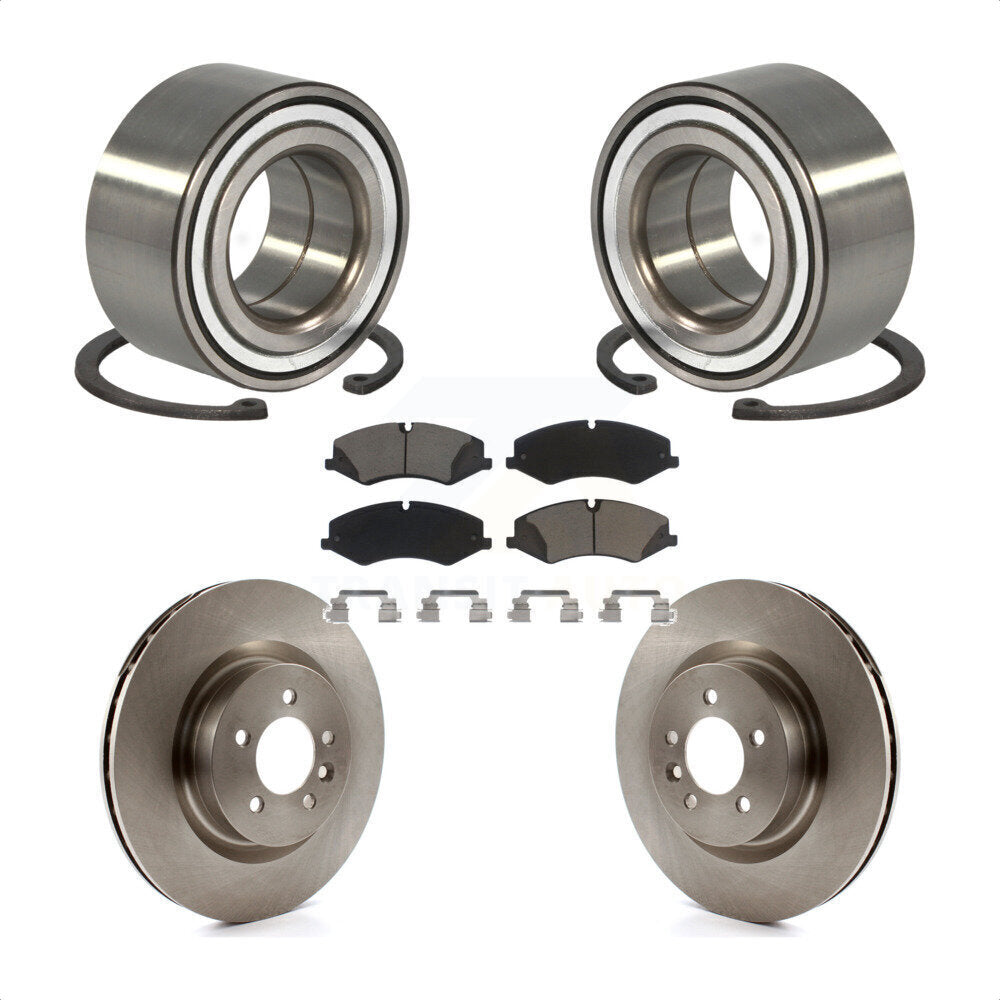 Wheel Bearing Brake Rotor And Pad Front Kit For Land Rover Range Sport Discovery