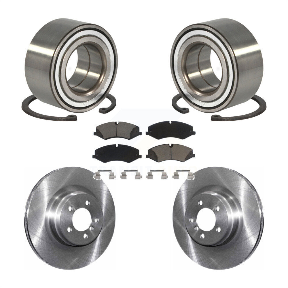 Wheel Bearing Brake Rotor Pad Front Kit For Land Rover Range Naturally Aspirated