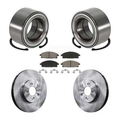 Wheel Bearing Disc Brake Rotor And Ceramic Pad Front Kit For 2003-2006 Acura MDX