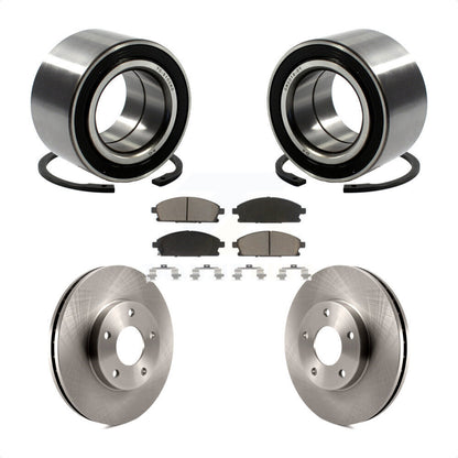 Wheel Bearing Disc Brake Rotors And Pads Front Kit For 2005-2006 Nissan X-Trail