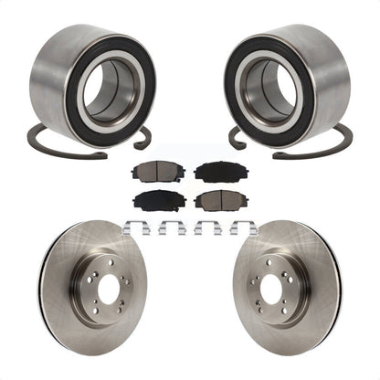 Wheel Bearing Disc Brake Rotors And Pads Front Kit For Honda Civic Acura CSX