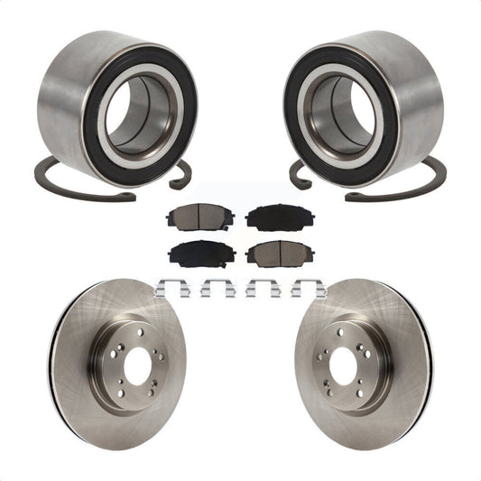 Wheel Bearing Disc Brake Rotors And Pads Front Kit For Honda Civic Acura CSX
