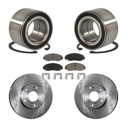 Wheel Bearing Brake Rotor & Pad Front Kit For 2006-2010 Honda Civic GX with 1.8L