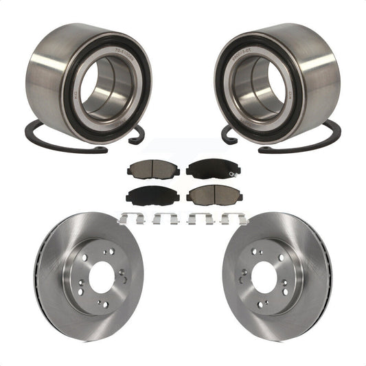 Wheel Bearing Disc Brake Rotors And Ceramic Pads Front Kit For Honda Civic