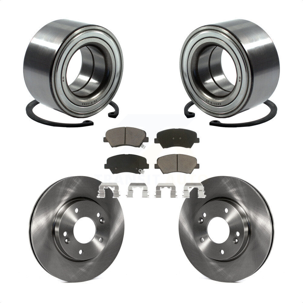 Wheel Bearing Brake Rotor Pads Front Kit For Hyundai Elantra GT Kia Forte Forte5