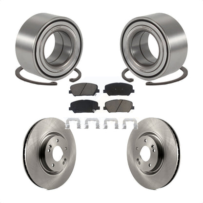 Wheel Bearing Disc Brake Rotors And Pads Front Kit For 2011-2015 Kia Optima 2.0L