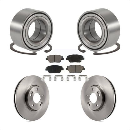 Wheel Bearing Disc Brake Rotors And Pads Front Kit For Hyundai Sonata Kia Optima