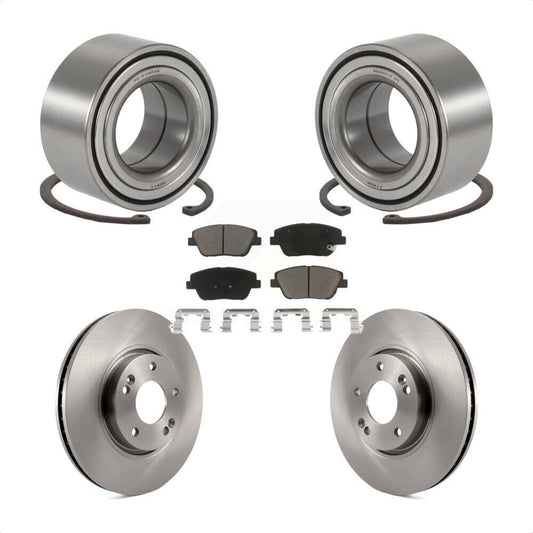 Wheel Bearing Disc Brake Rotors And Pads Front Kit For Hyundai Sonata Kia Optima