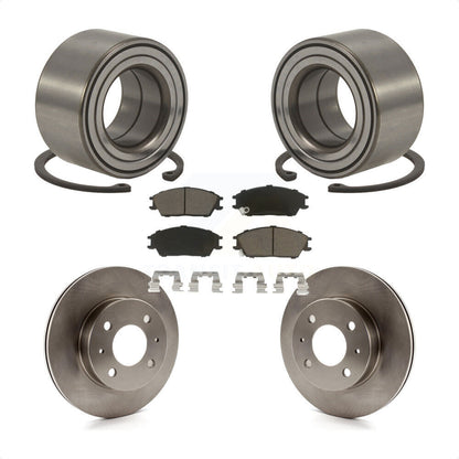 Wheel Bearing Disc Brake Rotors And Pads Front Kit For 2000-2005 Hyundai Accent