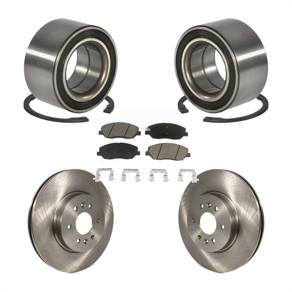 Wheel Bearing Disc Brake Rotors And Pads Front Kit For 2009-2011 Kia Borrego