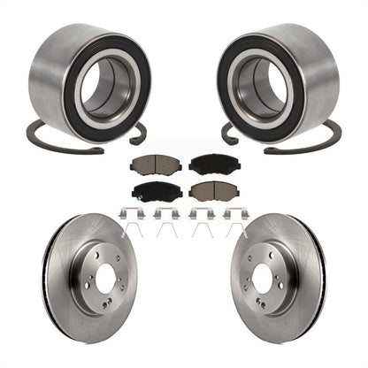 Wheel Bearing Disc Brake Rotors And Ceramic Pads Front Kit For Honda Civic