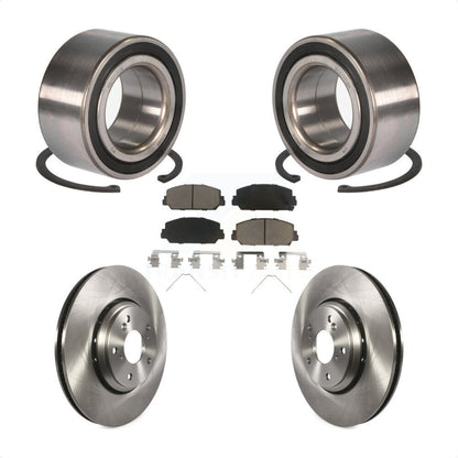 Wheel Bearing Disc Brake Rotors And Ceramic Pads Front Kit For Honda Accord