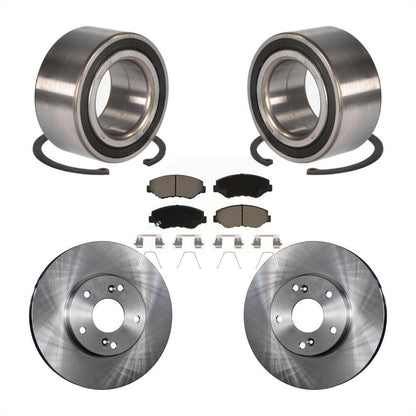 Wheel Bearing Disc Brake Rotors And Ceramic Pads Front Kit For Honda Accord