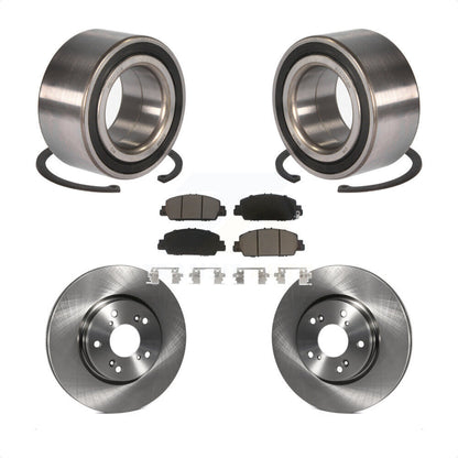 Wheel Bearing Disc Brake Rotors And Ceramic Pads Front Kit For Honda Accord