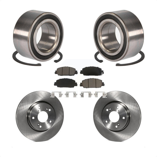 Wheel Bearing Disc Brake Rotors And Ceramic Pads Front Kit For Honda Accord