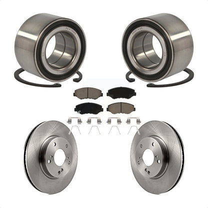 Wheel Bearing Disc Brake Rotors And Ceramic Pads Front Kit For Honda Civic