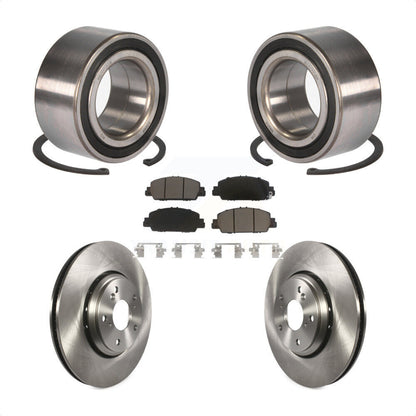Wheel Bearing Disc Brake Rotors And Ceramic Pads Front Kit For Honda Accord