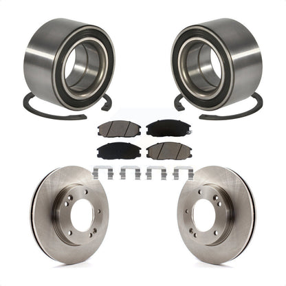 Wheel Bearing Disc Brake Rotors And Pads Front Kit For 2007-2009 Kia Sorento