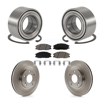 Wheel Bearing Disc Brake Rotors And Ceramic Pads Front Kit For Hyundai Santa Fe
