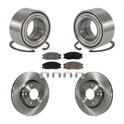 Wheel Bearing Disc Brake Rotors And Ceramic Pads Front Kit For Hyundai Santa Fe
