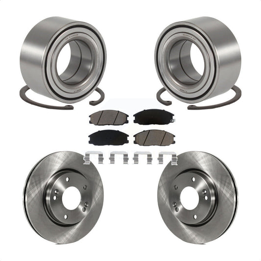 Wheel Bearing Disc Brake Rotors And Ceramic Pads Front Kit For Hyundai Santa Fe