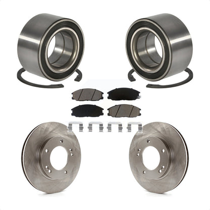 Wheel Bearing Disc Brake Rotors And Pads Front Kit For 2003-2006 Kia Sorento
