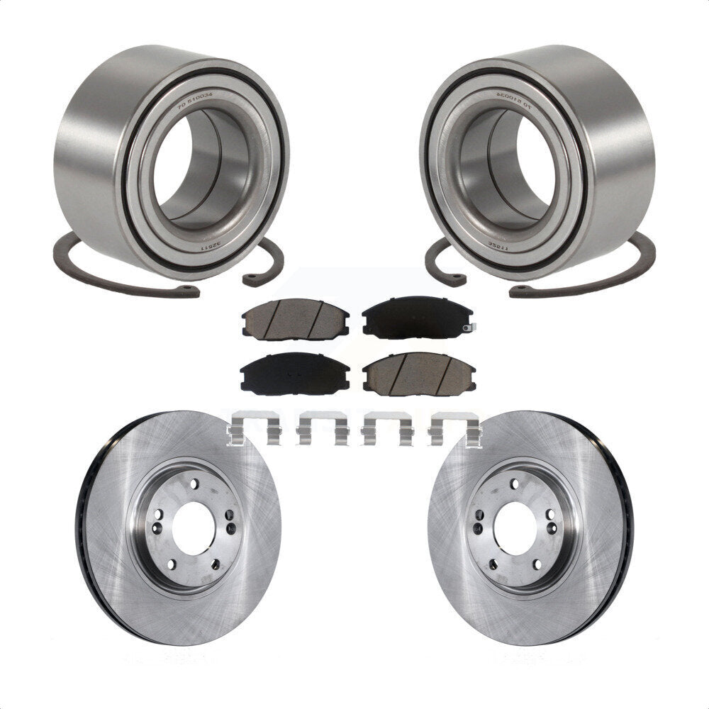 Wheel Bearing Disc Brake Rotors And Ceramic Pads Front Kit For Hyundai XG350