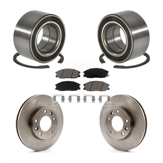 Wheel Bearing Disc Brake Rotors And Ceramic Pads Front Kit For Kia Sedona