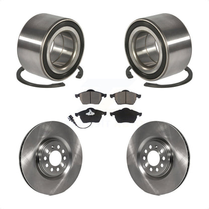 Wheel Bearing Disc Brake Rotor & Pad Front Kit For Volkswagen Jetta Golf Audi TT